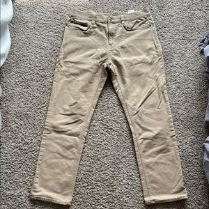 Men’s Tan Banana Republic Traveler Slim Chino Pants 34x32